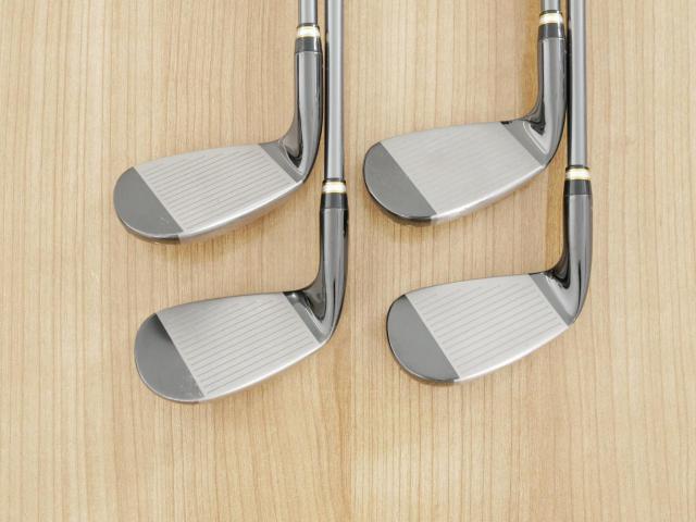 Iron set : Tsuruya : ชุดเหล็ก Tsuruya AXEL Gold Premium V (ออกปี 2023 ของใหม่ 7 หมื่นกว่าบาท หน้าเด้งสุดๆ ไกลสุดๆๆ) มีเหล็ก 7-Pw (4 ชิ้น) ก้านกราไฟต์ Flex R