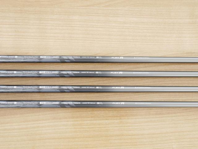 Iron set : Tsuruya : ชุดเหล็ก Tsuruya AXEL Gold Premium V (ออกปี 2023 ของใหม่ 7 หมื่นกว่าบาท หน้าเด้งสุดๆ ไกลสุดๆๆ) มีเหล็ก 7-Pw (4 ชิ้น) ก้านกราไฟต์ Flex R