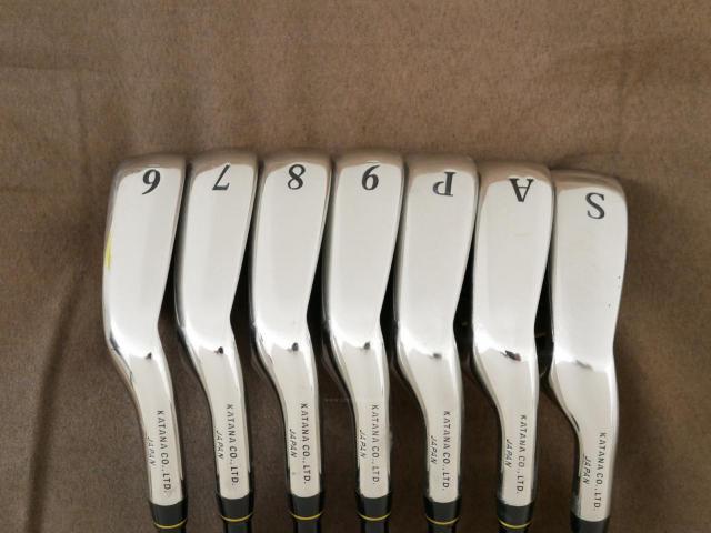Iron set : Katana : ชุดเหล็ก Katana Snipe Iron GS-1 มีเหล็ก 6-Pw,Aw,Sw (7 ชิ้น) ก้านกราไฟต์ Flex R