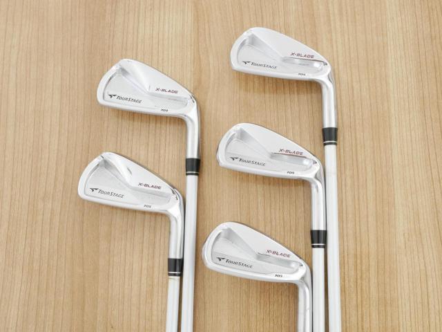 Iron set : Tourstage : ชุดเหล็ก Tourstage X-Blade 709cb (Forged) มีเหล็ก 6-Pw (5 ชิ้น) ก้านกราไฟต์ Mitsubishi FUBUKI AX i375 Flex R