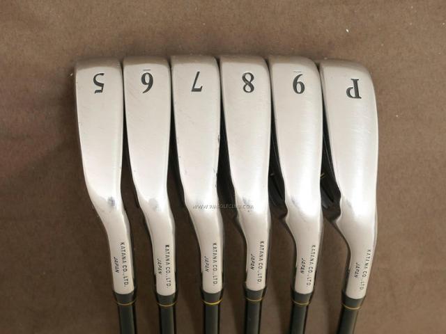 Iron set : Katana : ชุดเหล็ก Katana Sword V-Model (หน้าเด้ง) มีเหล็ก 5-Pw (6 ชิ้น) ก้านกราไฟต์ Flex R
