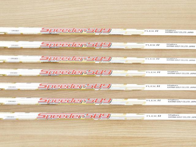 Iron set : Katana : ชุดเหล็ก Katana Sword IZU Max G (ตีง่าย หน้าเด้ง) มีเหล็ก 6-Pw,Aw,Sw (7 ชิ้น) ก้านกราไฟต์ Fujikura Speeder 589 Flex R