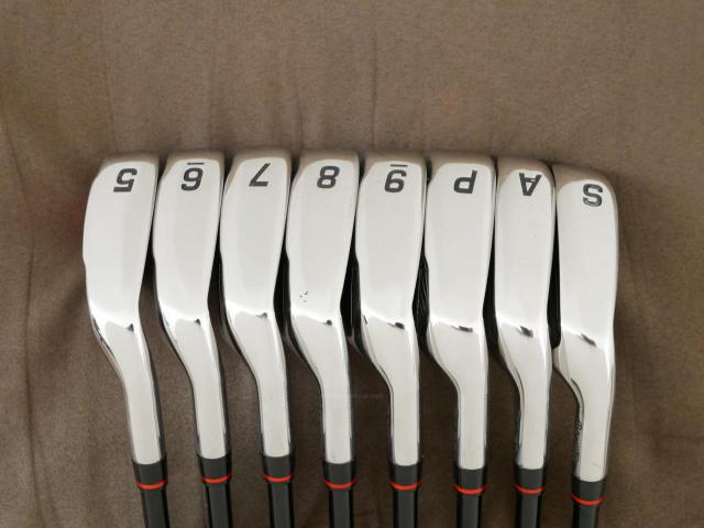 Iron set : Maruman : ชุดเหล็ก Maruman Red-V II (ใบใหญ่ ตีง่าย ไกล) มีเหล็ก 5-Pw,Aw,Sw (8 ชิ้น) ก้านกราไฟต์ Flex R