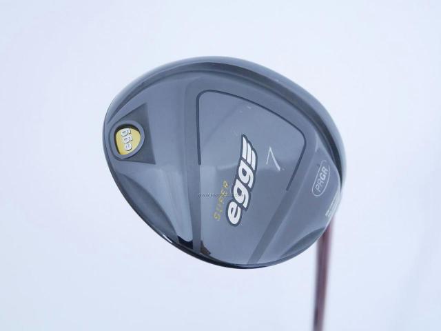 Fairway Wood : PRGR : หัวไม้ 7 PRGR Super Egg (หน้าเด้งเกินกฏ COR 0.84 ปี 2018 หายากมาก) Loft 22 ก้าน Fujikura Speeder Evolution III FW 50 Flex SR