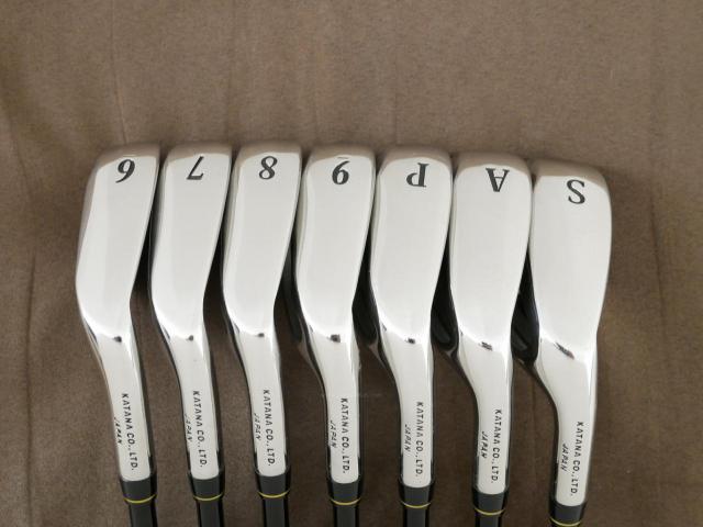 Iron set : Katana : ชุดเหล็ก Katana Sword LX-8 (ใบใหญ่ ตีง่าย) มีเหล็ก 6-Pw,Aw,Sw (7 ชิ้น) ก้านกราไฟต์ FLex SR