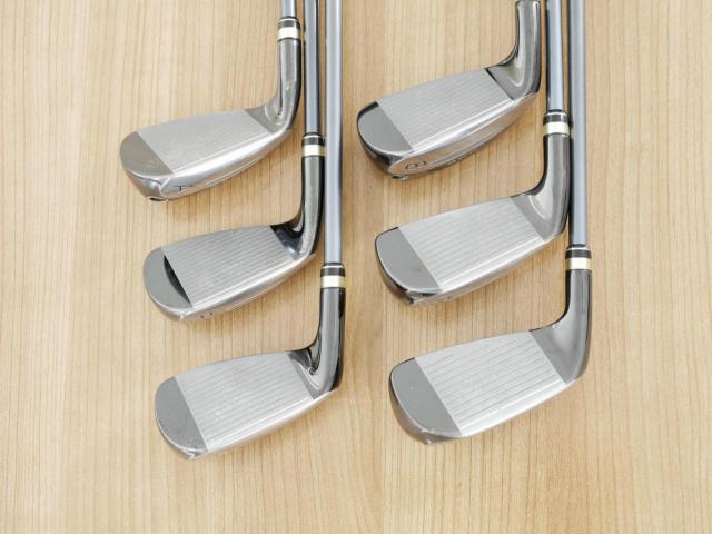 Iron set : PRGR : ชุดเหล็กกระเทย PRGR Egg II (ตีง่ายและไกลมาก)  มีเหล็ก 6-Pw,Aw (6 ชิ้น) ก้านกราไฟต์ Flex R (M-37)