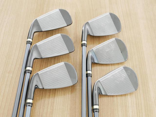 Iron set : PRGR : ชุดเหล็กกระเทย PRGR Egg II (ตีง่ายและไกลมาก)  มีเหล็ก 6-Pw,Aw (6 ชิ้น) ก้านกราไฟต์ Flex R (M-37)