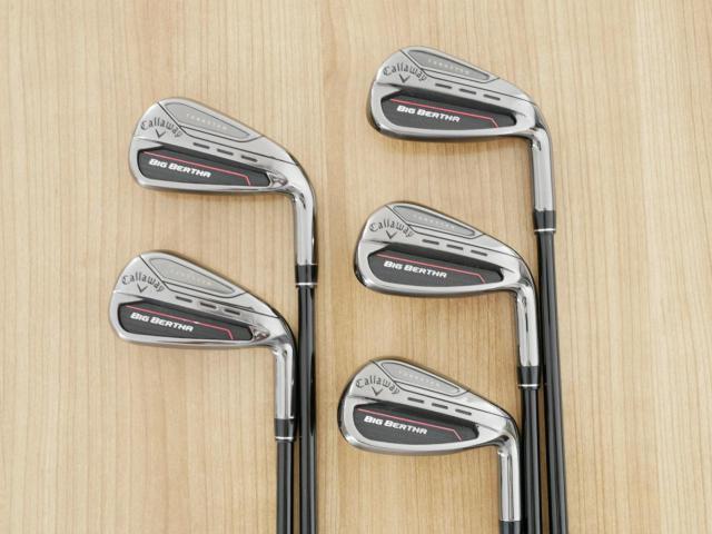 Iron set : Callaway : ชุดเหล็ก Callaway Big Bertha (ออกปี 2023 ตีง่ายที่สุดของ Callaway) มีเหล็ก 6-Pw (5 ชิ้น) ก้านกราไฟต์ Fujikura Speeder NX Flex R