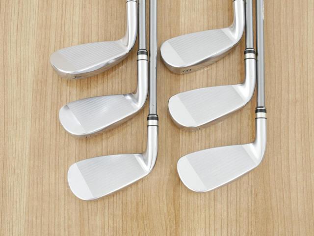 Iron set : PRGR : ชุดเหล็กกระเทย PRGR NEW Egg (ปี 2020 ตีง่ายและไกลมากๆ เด้งสุดๆ COR 0.82) มีเหล็ก 6-Pw,Aw (6 ชิ้น) ก้านกราไฟต์ M-37 Flex R