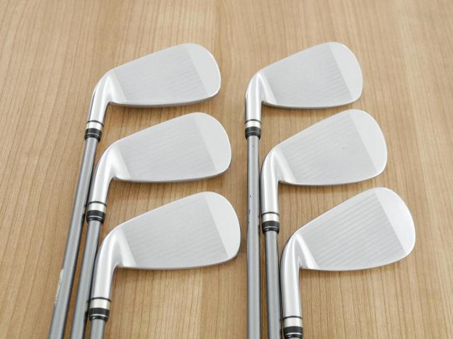 Iron set : PRGR : ชุดเหล็กกระเทย PRGR NEW Egg (ปี 2020 ตีง่ายและไกลมากๆ เด้งสุดๆ COR 0.82) มีเหล็ก 6-Pw,Aw (6 ชิ้น) ก้านกราไฟต์ M-37 Flex R