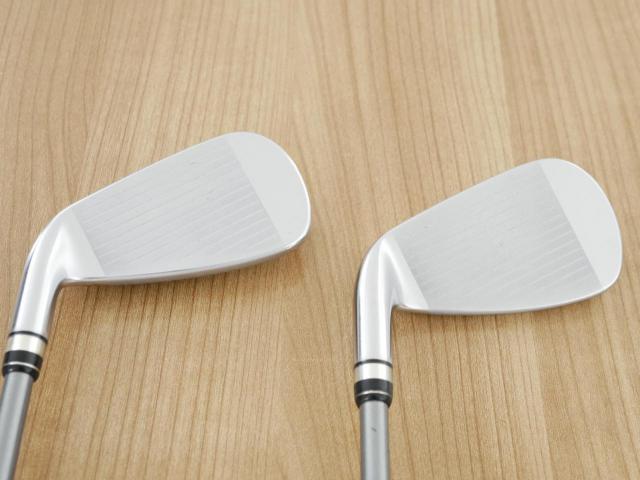 Iron set : PRGR : ชุดเหล็กกระเทย PRGR NEW Egg (ปี 2020 ตีง่ายและไกลมากๆ เด้งสุดๆ COR 0.82) มีเหล็ก 6-Pw,Aw (6 ชิ้น) ก้านกราไฟต์ M-37 Flex R