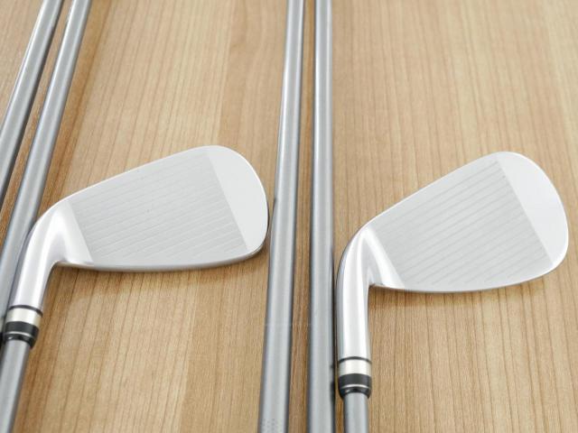 Iron set : PRGR : ชุดเหล็กกระเทย PRGR NEW Egg (ปี 2020 ตีง่ายและไกลมากๆ เด้งสุดๆ COR 0.82) มีเหล็ก 6-Pw,Aw (6 ชิ้น) ก้านกราไฟต์ M-37 Flex R