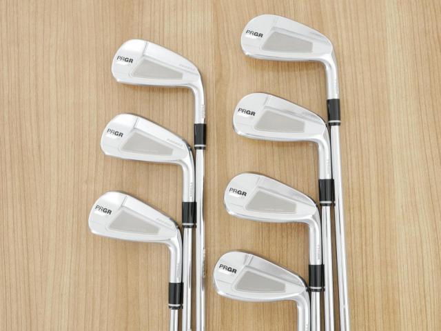 Iron set : PRGR : ชุดเหล็ก PRGR 01 Forged (Titanium Core ปี 2021) มีเหล็ก 4-Pw (7 ชิ้น) ก้านเหล็ก NS Pro Modus 105 Flex S