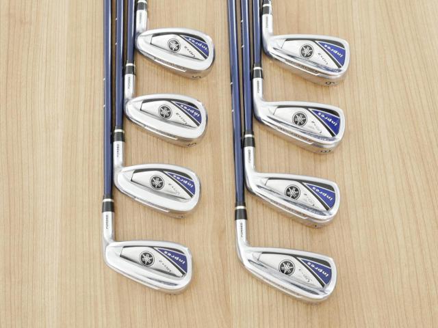 Iron set : Yamaha : ชุดเหล็ก Yamaha Inpres UD+2 (ออกปี 2019 ตีไกลที่สุด ไกลกว่าเหล็กทั่วไป 2 เบอร์ หน้าเด้ง COR 0.822) มีเหล็ก 6-Pw,Aw,As,Sw (8 ชิ้น) ก้านกราไฟต์ Flex SR