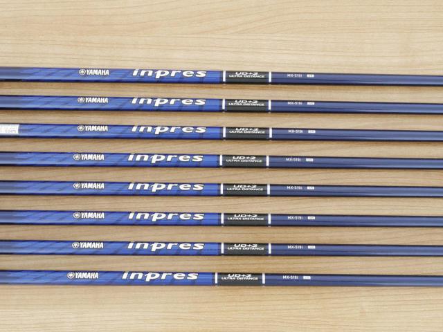 Iron set : Yamaha : ชุดเหล็ก Yamaha Inpres UD+2 (ออกปี 2019 ตีไกลที่สุด ไกลกว่าเหล็กทั่วไป 2 เบอร์ หน้าเด้ง COR 0.822) มีเหล็ก 6-Pw,Aw,As,Sw (8 ชิ้น) ก้านกราไฟต์ Flex SR