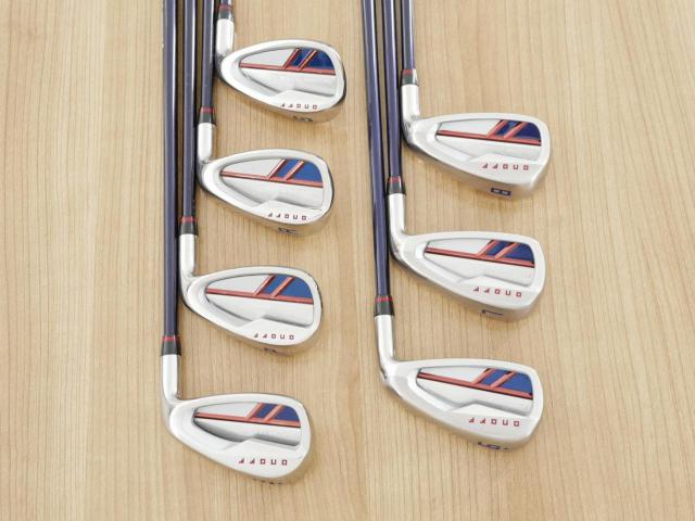 Iron set : Daiwa : ชุดเหล็ก Daiwa OnOff AKA (ออกปี 2021 หน้าเด้ง Maraging ยืดยุบได้ ตีง่าย นุ่ม ไกลมากๆ) มีเหล็ก 6-Pw,Aw,Sw (7 ชิ้น) ก้านกราไฟต์ Flex R