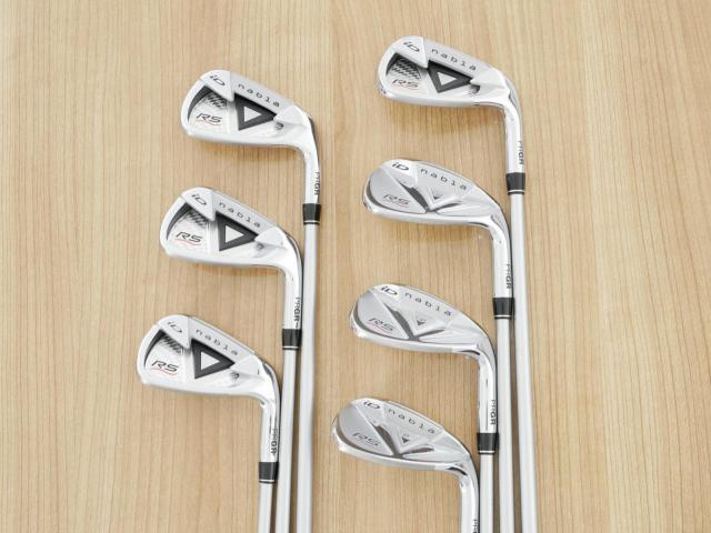 Iron set : PRGR : ชุดเหล็ก PRGR ID Nabla RS Titan Face (ปี 2015 หน้าเด้ง ตีไกล) มีเหล็ก 6-Pw,Aw,Sw (7 ชิ้น) ก้านกราไฟต์ Mitsubishi Rayon M-40 (Flex SR)