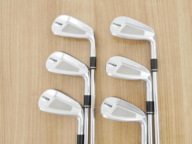 Iron set : PRGR : ชุดเหล็ก PRGR 01 Forged (Titanium Core ปี 2021) มีเหล็ก 5-Pw (6 ชิ้น) ก้านเหล็ก NS Pro Modus 105 Flex S