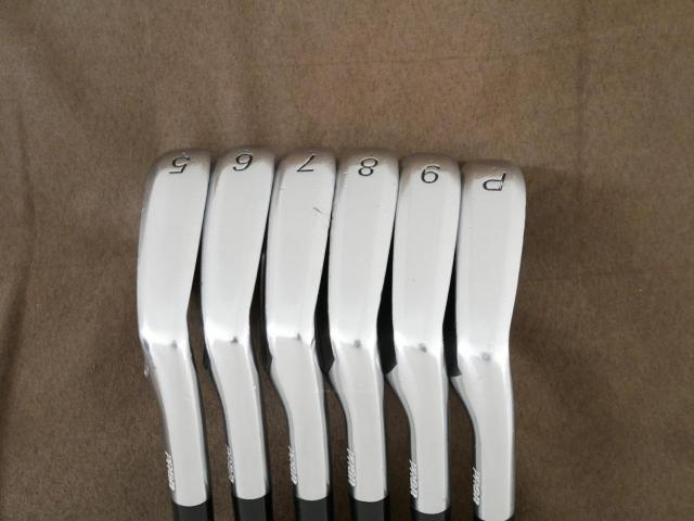 Iron set : PRGR : ชุดเหล็ก PRGR 01 Forged (Titanium Core ปี 2021) มีเหล็ก 5-Pw (6 ชิ้น) ก้านเหล็ก NS Pro Modus 105 Flex S