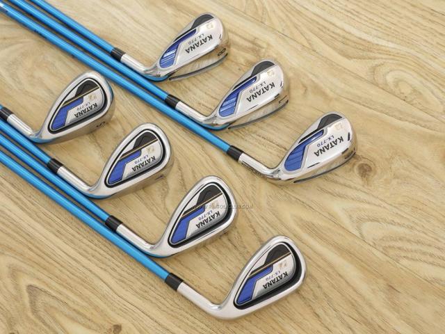 Iron set : Katana : ชุดเหล็กกระเทย Katana LX-770 มีเหล็ก 6-Pw,Aw,Sw (7 ชิ้น เบอร์ 6 ตีระยะเท่าเหล็ก 5 ปกติ) ก้านกราไฟต์ Fujikura Speeder Five Flex R