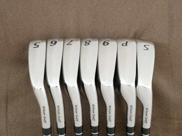 Iron set : Other Brand : ชุดเหล็ก Wilson TAB TC-1 (รุ่นท๊อปสุด หน้าเด้ง ตีไกล) มีเหล็ก 5-Pw,Sw (7 ชิ้น) ก้านกราไฟต์ Flex S