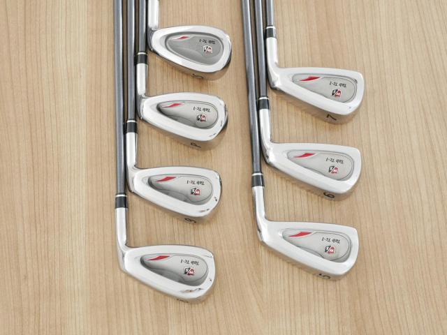 Iron set : Other Brand : ชุดเหล็ก Wilson TAB TC-1 (รุ่นท๊อปสุด หน้าเด้ง ตีไกล) มีเหล็ก 5-Pw,Sw (7 ชิ้น) ก้านกราไฟต์ Flex S