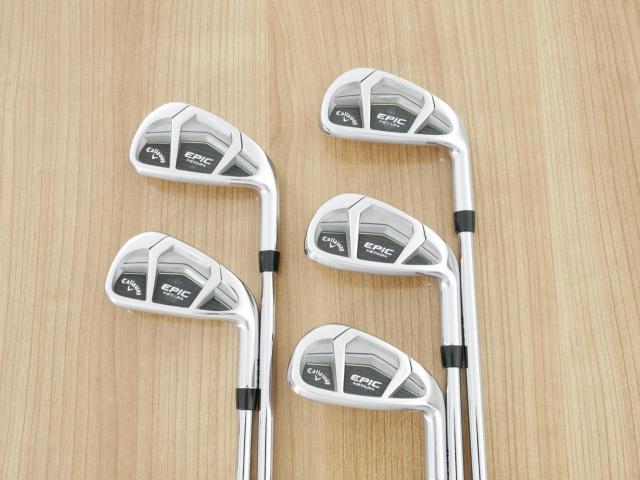 Iron set : Callaway : ชุดเหล็ก Callaway EPIC Star (ปี 2018 หน้าเด้ง โกงองศา ตีไกลมากๆ) มีเหล็ก 6-Pw (5 ชิ้น) ก้านเหล็ก NS Pro Zelos 7 Flex S