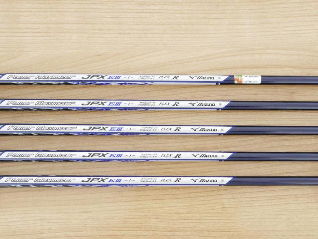 Iron set : Mizuno : ชุดเหล็ก Mizuno JPX EIII Hot Metal (รุ่นท้อป หน้าเด้ง ตีไกล) มีเหล็ก 6-Pw (5 ชิ้น) ก้านกราไฟต์ Flex R