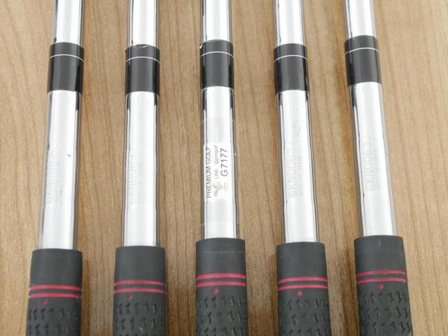 Iron set : PRGR : ชุดเหล็ก PRGR Red Titan Face (รุ่นปี 2018 หน้าเด้ง ตีไกลมาก) มีเหล็ก 6-Pw (5 ชิ้น) ก้านเหล็ก NS Pro 075 Flex R (M37)