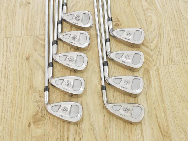 Iron set : Taylormade : ชุดเหล็ก Taylormade X-03 (หน้า Titanium รุ่นท็อป) มีเหล็ก 4-Pw,Aw,Sw (9 ชิ้น) ก้านเหล็ก NS Pro 950 Flex R