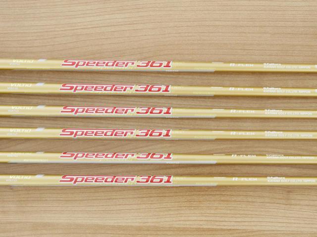 Iron set : Katana : ชุดเหล็ก Katana Voltio NINJA 880Hi Gold (รุ่นท็อปสุด ปี 2018 ตีง่าย ไกล สวยมากๆ) มีเหล็ก 7-Pw,Aw,Sw (6 ชิ้น) ก้านกราไฟต์ Fujikura Speeder 361 Flex R