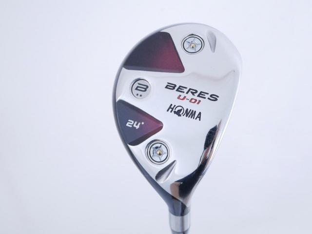 Fairway Wood : Honma : ไม้กระเทย Honma Beres U-01 Loft 24 ก้าน ARMRQ 6 (49) Flex S (2 ดาว)