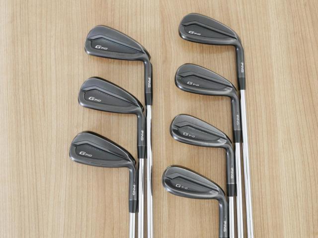 Iron set : Ping : ชุดเหล็ก Ping G710 (ปี 2021 Japan Spec. ใบใหญ่ ง่ายที่สุด ไกลที่สุดของ Ping) มีเหล็ก 6-Pw,Aw,Sw (7 ชิ้น)  ก้านเหล็ก NS Pro 950 NEO Flex R