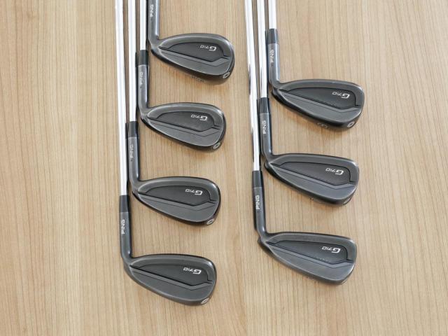 Iron set : Ping : ชุดเหล็ก Ping G710 (ปี 2021 Japan Spec. ใบใหญ่ ง่ายที่สุด ไกลที่สุดของ Ping) มีเหล็ก 6-Pw,Aw,Sw (7 ชิ้น)  ก้านเหล็ก NS Pro 950 NEO Flex R
