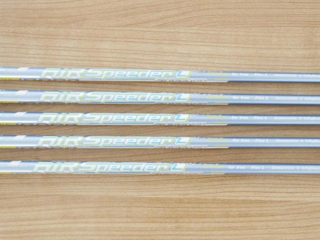 Lady club : All : Bridgestone JGR Hybrid Forged Iron มีเหล็ก 7-Pw,Sw (5 ชิ้น เหล็ก 7 ตีไกลเกินเหล็ก 6 รุ่นอื่น) ก้านกราไฟต์ Fujikura Air Speeder Flex L