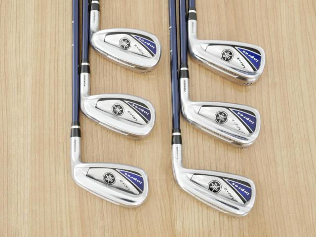 Iron set : Yamaha : ชุดเหล็ก Yamaha Inpres UD+2 (ออกปี 2019 ตีไกลที่สุด ไกลกว่าเหล็กทั่วไป 2 เบอร์ หน้าเด้ง COR 0.822) มีเหล็ก 7-Pw,Aw,As (6 ชิ้น) ก้านกราไฟต์ Flex R