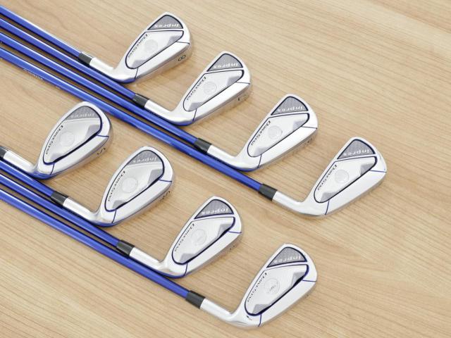 Iron set : Yamaha : ชุดเหล็ก Yamaha Inpres DriveStar (ออกปี 2023 ตีไกลที่สุด ไกลกว่าเหล็กทั่วไป 2 เบอร์ หน้าเด้งมากๆ) มีเหล็ก 5-Pw,As,Sw (8 ชิ้น) ก้านกราไฟต์ Fujikura Speeder NX M423i Flex R