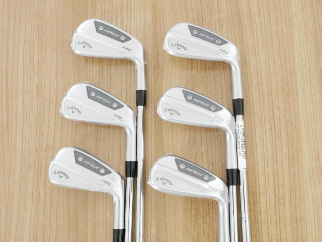 Iron set : Callaway : **ของใหม่ ยังไม่แกะพลาสติก** ชุดเหล็ก Callaway APEX Pro Forged (ออกปี 2024) มีเหล็ก 5-Pw (6 ชิ้น) ก้านเหล็ก Dynamic Gold 115 MID S200