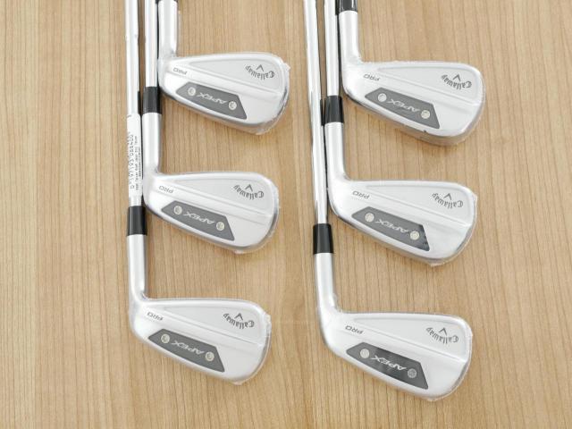 Iron set : Callaway : **ของใหม่ ยังไม่แกะพลาสติก** ชุดเหล็ก Callaway APEX Pro Forged (ออกปี 2024) มีเหล็ก 5-Pw (6 ชิ้น) ก้านเหล็ก Dynamic Gold 115 MID S200
