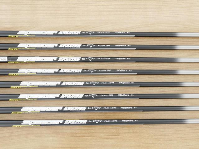 Iron set : Callaway : ชุดเหล็ก Callaway EPIC Forged Star (รุ่นท้อปสุด ปี 2020 ตีไกลกว่าปกติ 2 เบอร์) มีเหล็ก 6-Pw,Aw,Gw,Sw (8 ชิ้น) ก้านกราไฟต์ Fujikura Speeder Evolution Flex SR