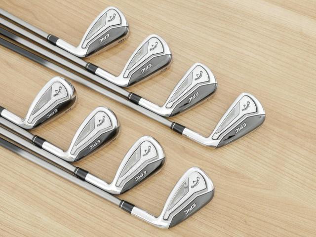 Iron set : Callaway : ชุดเหล็ก Callaway EPIC Forged Star (รุ่นท้อปสุด ปี 2020 ตีไกลกว่าปกติ 2 เบอร์) มีเหล็ก 6-Pw,Aw,Gw,Sw (8 ชิ้น) ก้านกราไฟต์ Fujikura Speeder Evolution Flex SR
