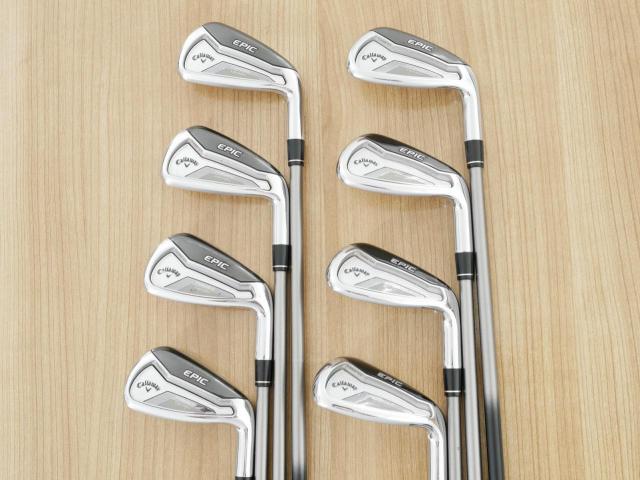 Iron set : Callaway : ชุดเหล็ก Callaway EPIC Forged Star (รุ่นท้อปสุด ปี 2020 ตีไกลกว่าปกติ 2 เบอร์) มีเหล็ก 6-Pw,Aw,Gw,Sw (8 ชิ้น) ก้านกราไฟต์ Fujikura Speeder Evolution Flex SR