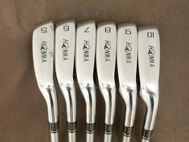 Iron set : Honma : ชุดเหล็ก Honma LB-515 (ใบใหญ่มาก หน้าเด้ง ตีง่ายมาก) มีเหล็ก 5-10 (6 ชิ้น) ก้านกราไฟต์ LB-1000 Flex SR