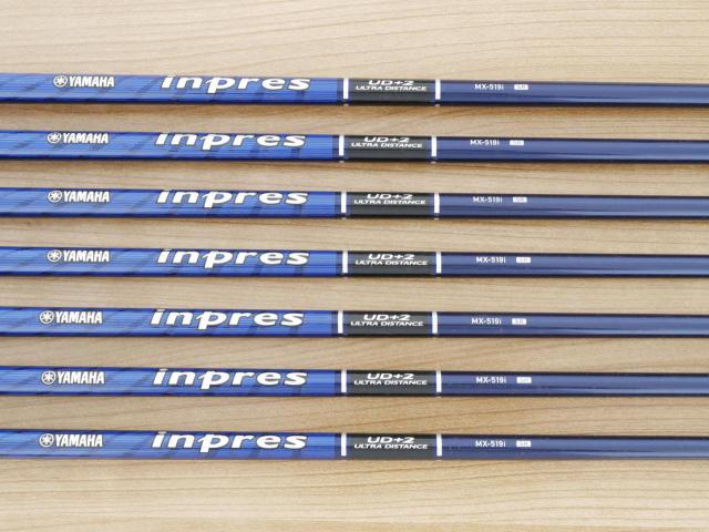Iron set : Yamaha : ชุดเหล็ก Yamaha Inpres UD+2 (ออกปี 2019 ตีไกลที่สุด ไกลกว่าเหล็กทั่วไป 2 เบอร์ หน้าเด้ง COR 0.822) มีเหล็ก 5-Pw,Aw (7 ชิ้น) ก้านกราไฟต์ Flex SR