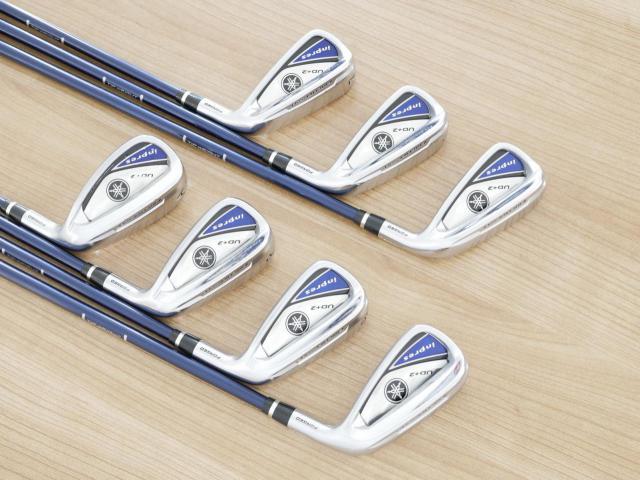 Iron set : Yamaha : ชุดเหล็ก Yamaha Inpres UD+2 (ออกปี 2019 ตีไกลที่สุด ไกลกว่าเหล็กทั่วไป 2 เบอร์ หน้าเด้ง COR 0.822) มีเหล็ก 5-Pw,Aw (7 ชิ้น) ก้านกราไฟต์ Flex SR