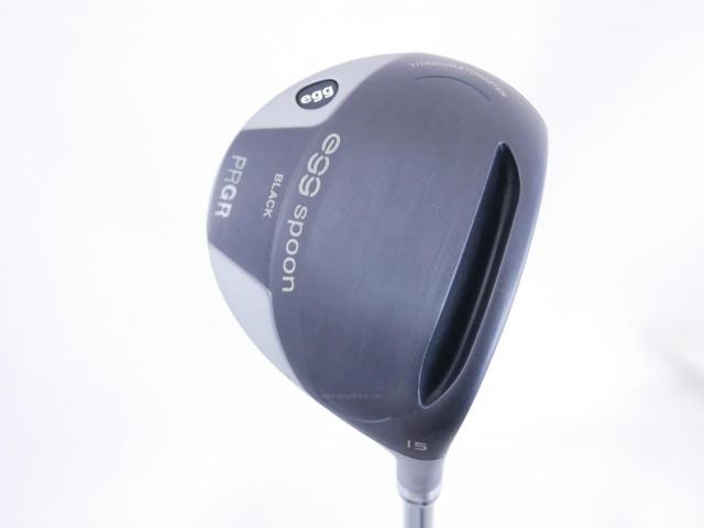 Fairway Wood : PRGR : หัวไม้ 3 PRGR Egg Spoon BLACK (ปี 2022) Loft 15 ก้าน Mitsubishi Diamana Flex S