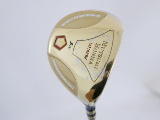 Fairway Wood : Other Brand : หัวไม้ 3 Mutsumi Honma MH488F (หน้า Maraging) Loft 15 Flex R
