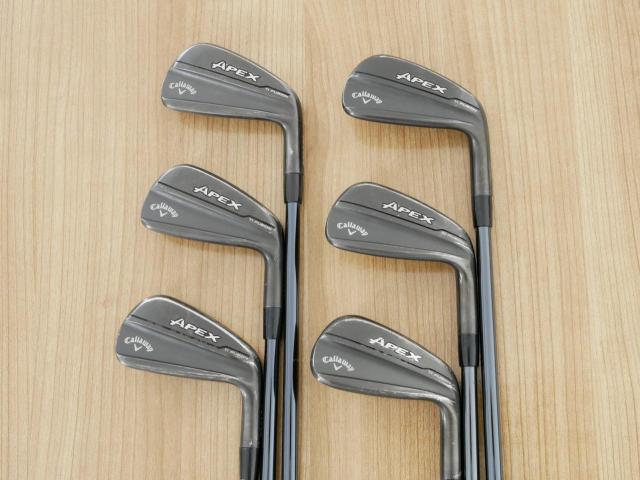 Iron set : Callaway : ชุดเหล็ก Callaway Apex Ti Fusion Black (รุ่นท็อปสุด แพงที่สุด ปี 2025 ของใหม่ 8 หมื่นบาท) มีเหล็ก 5-Pw (6 ชิ้น) ก้านกราไฟต์ UST Mamiya RECOIL DART 6 Flex R