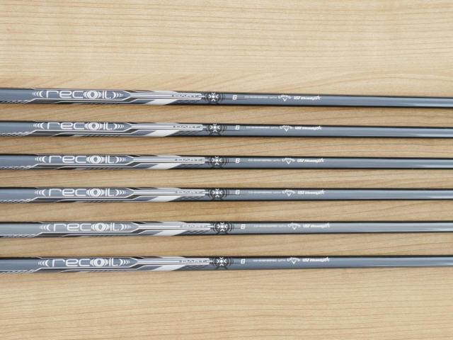 Iron set : Callaway : ชุดเหล็ก Callaway Apex Ti Fusion Black (รุ่นท็อปสุด แพงที่สุด ปี 2025 ของใหม่ 8 หมื่นบาท) มีเหล็ก 5-Pw (6 ชิ้น) ก้านกราไฟต์ UST Mamiya RECOIL DART 6 Flex R