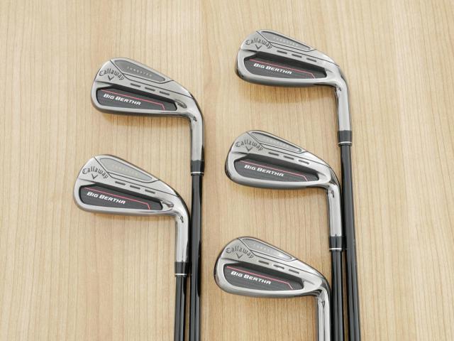 Iron set : Callaway : ชุดเหล็ก Callaway Big Bertha (ออกปี 2023 ตีง่ายที่สุดของ Callaway) มีเหล็ก 6-Pw (5 ชิ้น) ก้านกราไฟต์ Fujikura Speeder NX Flex R